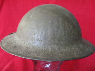 British WW1 Brodie Helmet w/ Full Liner & Chinstrap,  In Very 3