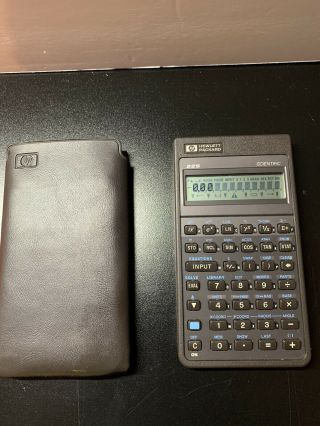 Vintage Hewlett - Packard Hp 22s Scientific Calculator With Case