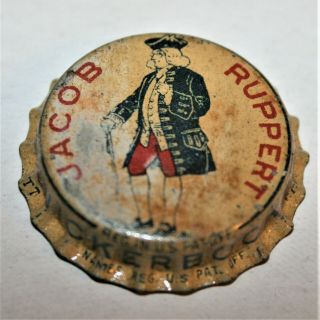 Cork Lined Beer Bottle Cap Crown Jacob Ruppert " Knickerbocker " On Skirt