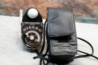 Vintage Graflex 4x5 Speed Crown Sekonic Studio Deluxe Light Meter W/ Accessories