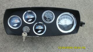 Mercruiser Vintage Boat Instrument Panel Dash Ignition Tachometer Inboard