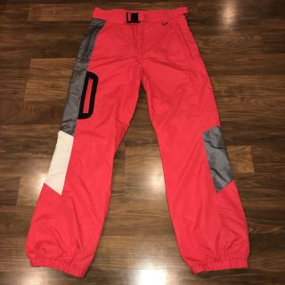 Vtg 80s 90s Infrared Neon Obermeyer Ski Pants Mens Medium Snow Bib Suit Gaper M