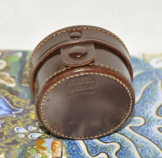 Leica Leitz Elmar 3.  5cm F3.  5 Leather Case Vintage Cond Germany