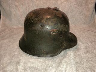 World War One German Helmet Demilled Stahlhelm Ww1 M - 16