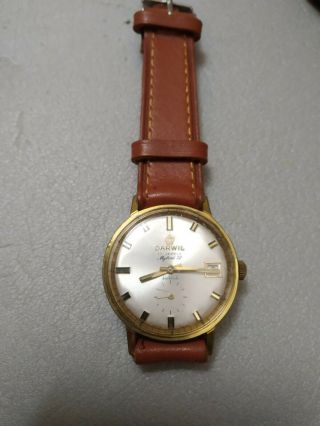 Vintage Darwil 17 Jewels 72 Mechanical Swiss Made Watch