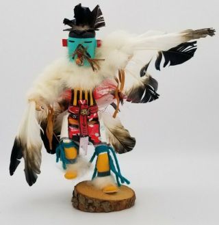 Vintage Kachina Doll,  Eagle Dancer,  Signed By Spencer