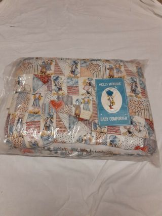 Vintage Holly Hobbie Baby/child Crib Quilt Blanket Comforter