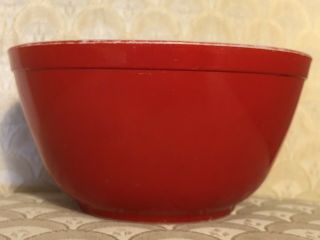 Vintage Pyrex Primary Red Mixing Bowl 402 - 1 1/2 Quart Nesting Bowl Made In Usa