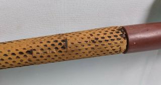 Plains Indian Beaded Ceremonial Pipe with beads and leather,  Stone pipe end A - 20 3