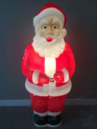 Vintage Santa Blow Mold Union Products 1994 39” Tall Don F
