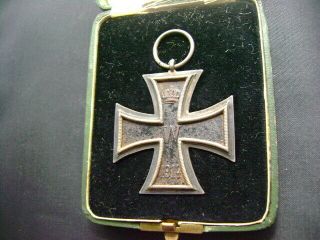 Ww1 German Prussian 1914 Iron Cross 2nd Class Cased Medal Imperial Badge (2692)