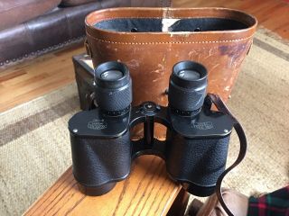 Vintage Carl Zeiss Jena Deltrintem 8x40 Binoculars With Case