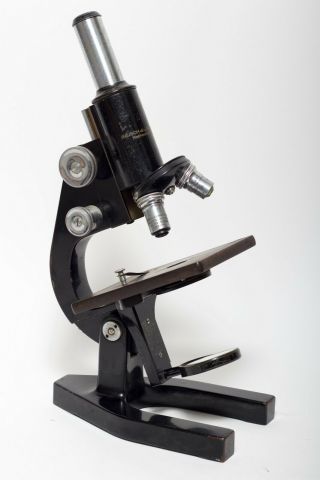 Vintage Bausch & Lomb Monocular Microscope 43x & 10x B & L Optics