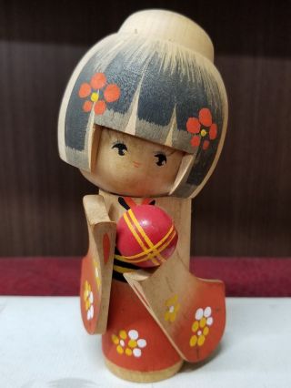 Multi Award Winner Koho 13.  5cm Sosaku Kokeshi Japanese Doll /hall