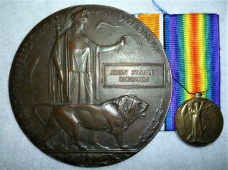 Ww1 Memorial Plaque Victory Medal Princess Patricia’s Canadian Light Inf.  Ppcli