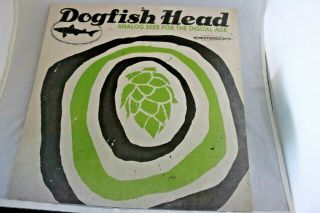 Dogfish Head Record Store Day Advertising Sign Analog Beer For The Digital Age