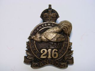 Canada Ww1 Cef Cap Badge The 216th Battalion,  Toronto Bantams,