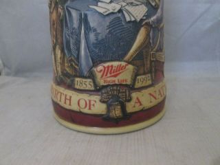 Miller Beer Stein 2nd Birth of A Nation 1776 Declaration of Independence 2
