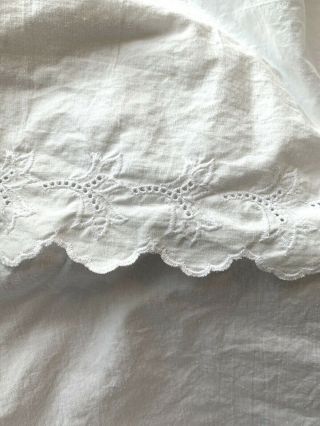 Ralph Lauren Patience Full Ruffled Bed Skirt White Eyelet Bromley Lace Vintage