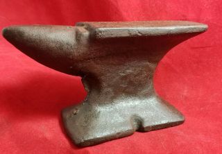 Small Vintage Miniature Jewelers Blacksmith Anvil Single Horn 3.  5lb 50