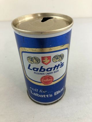 Labatt’s Pilsner Lager Beer 12 Oz Pull Tab Steel Beer Can