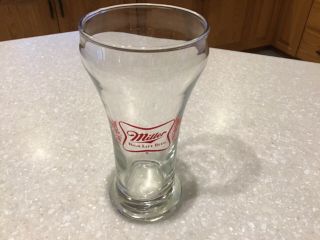 Vintage Miller High Life 6 Oz Beer Glass Tall 5” Tall