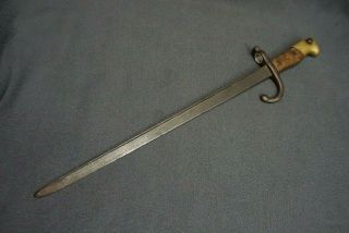 , Vintage French 1874 Gras Sword Bayonet Serial No.  92525,