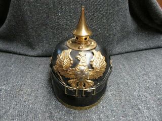 Wwi Imperial German M1895 Pickelhaube Helmet W/ Reservist Wappen -