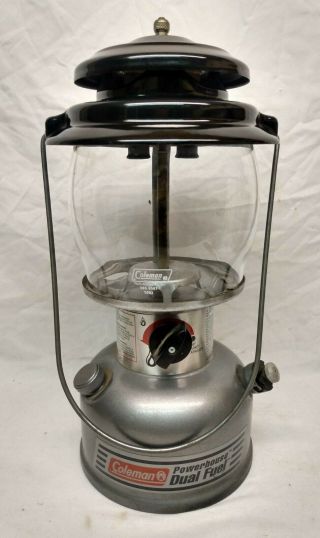 1996 Coleman Powerhouse Model 285 - 700t Dual Fuel 2 Mantel Lantern Great