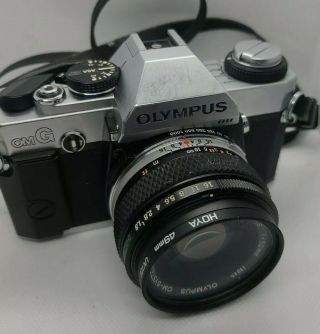 Vintage Olympus Omg 35mm Slr Film Camera W/f/1.  8 50mm Lens,