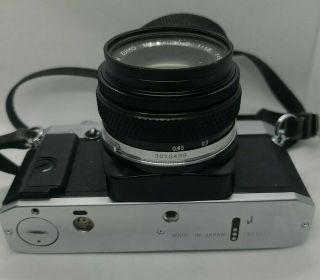 Vintage OLYMPUS OMG 35mm SLR Film Camera w/f/1.  8 50mm Lens, 3