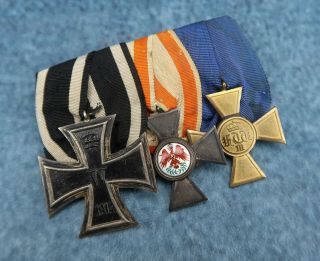WW1 Imperial German pin Prussian cross badge medal Order of the Red Eagle enamel 3