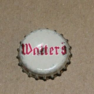 Vintage Walter ' s Beer Bottle Cap Crown Cork/Foil (White) 2