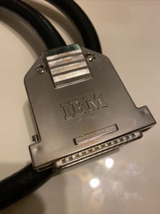 VINTAGE IBM 62 - PIN COMPUTER PARALLEL CABLE LOW VOLTAGE STYLE 2464 PHALO 1501525 2
