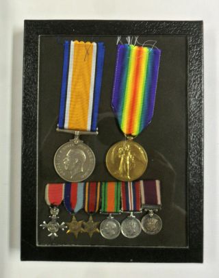 Wwi - Wwii British Father/son Medal Groups,  Suffolk Rgt.  & Rajputana Rifles.