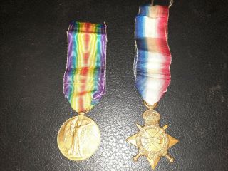 Named Ww1 British Victory Medal Group With Research
