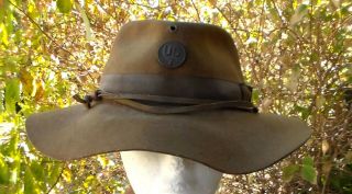 Old Us 1898 Spanish - American War To Ww1 Era Cowboy Hat Style Campaign Hat