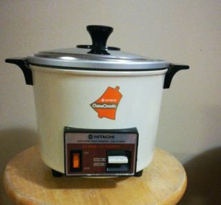 Vtg Hitachi Automatic Food Steamer/rice Cooker Chime - O - Matic 5.  6 Cup Rd - 4053