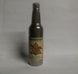 1940 ' s mini 2 5/8 inches Budweiser Bottle Cig.  Lighter Kem Co.  Detroit Mich USA 2