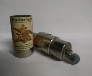 1940 ' s mini 2 5/8 inches Budweiser Bottle Cig.  Lighter Kem Co.  Detroit Mich USA 3
