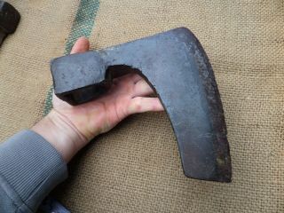 3,  36lbs Vintage Axe Head Bushcraft Woodcraft Hatchet Tactical Hand Forged
