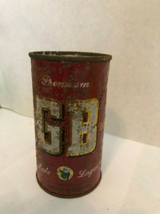 Gb (grace Bros. ) Pale Lager Beer Flat Top Can,  Tough Irtp Version
