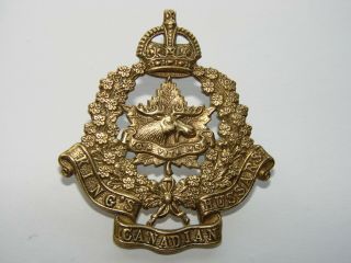 Canada Pre Ww2 Cap Badge The King 