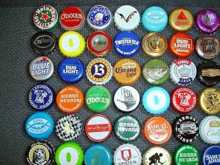 100 MIXED DIFFERENT - CRAFT,  MICRO,  DOMESTIC,  IMPORT BEER BOTTLE CAPS 2