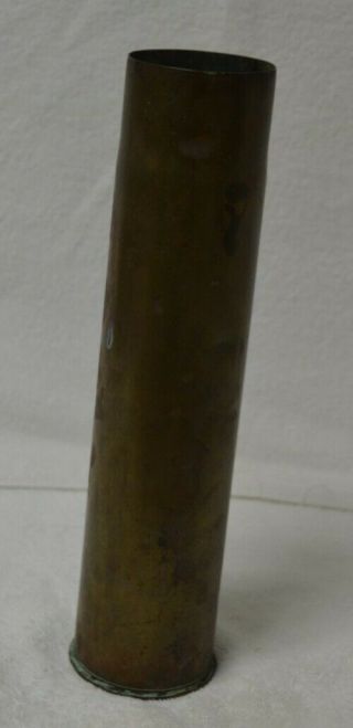 Wwi Artillery Shell Trench Art - French 75mm Field Gun 1918 - Flower Vase