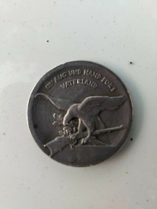 Silver Post Ww1 German Shooting Award Medal