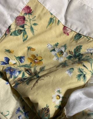Vintage Liz Claiborne Liz At Home In Full Bloom - King Shams & Bed Skirt