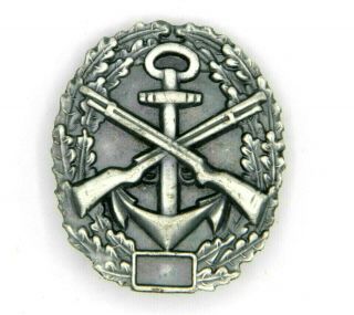 Ww1 Imperial German Naval Badge Marine Silver