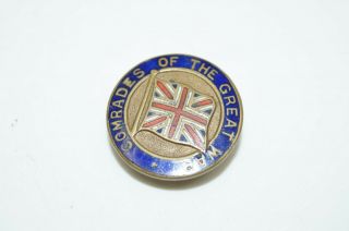 Ww1 British Bef Comrades Of The Great War Lapel Badge Pin