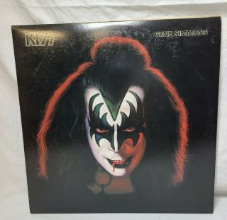 Vintage 1978 Kiss Gene Simmons Solo Vinyl Lp 7120 W/poster & Merch Casablanca